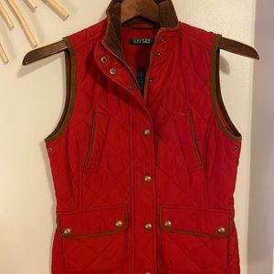 Ralph Lauren red vest